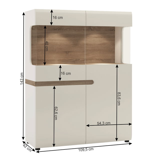 Vitrína Lynatet Typ 33 LTV-02/3D-1S