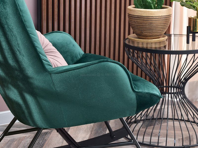 Křeslo Sibyla (zelená + buk černý)