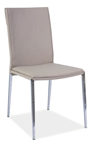 Jídelní židle Cezar (cappuccino + chróm)