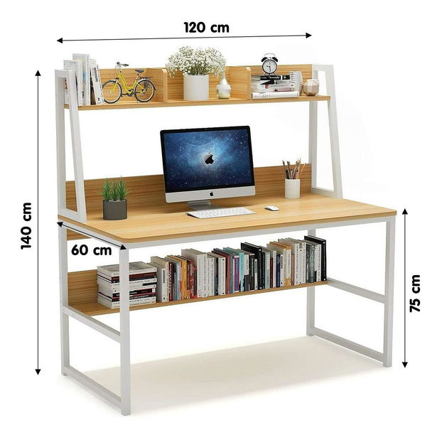 PC stolek Bebani (dub + bílá) *výprodej