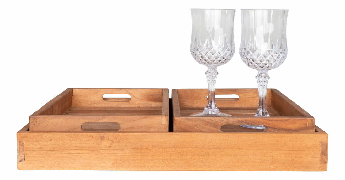 Tác/podnos Fornelia 2 (teakové dřevo)