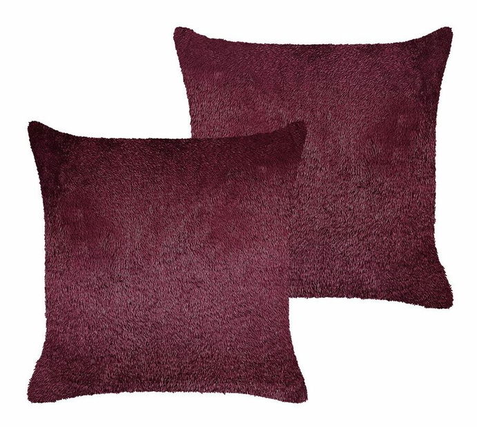 Sada 2 ozdobných polštářů 45 x 45 cm Pilliea (červená)