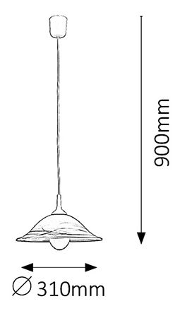 Závěsné svítidlo Alabastro 3955 (tabák + alabastrová + bílá)