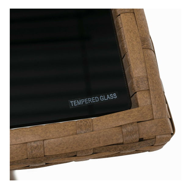 Zahradní set Senala (hnědošedá + světle hnědá) (pro 8 osob)