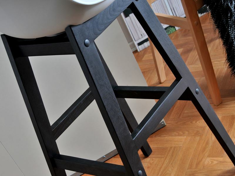 Židle Evan (bílá + černá)