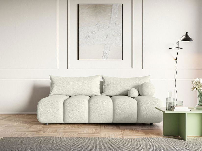 Pohovka trojsedačka Didier mini (žlutobílá + černá)