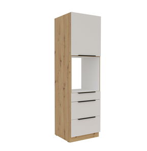 Potravinová kuchyňská skříňka Sayla 60 DPS-210 3S1F (kašmír + dub artisan)