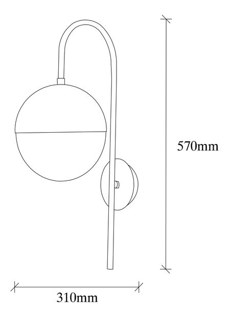 Nástěnné svítidlo Basty 3055