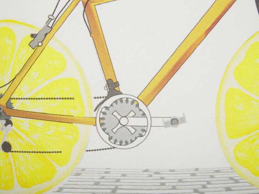 Sada 2 ozdobných polštářů 45 x 45 cm Rusku (bílá)