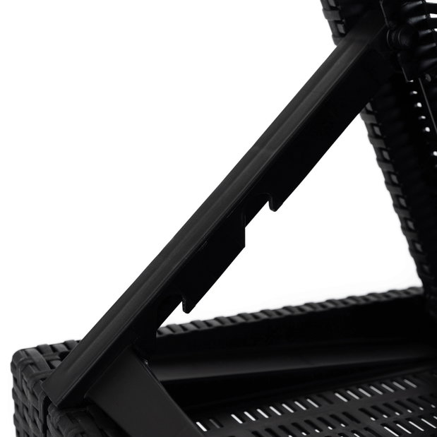 Zahradní lehátko Logro (černá)