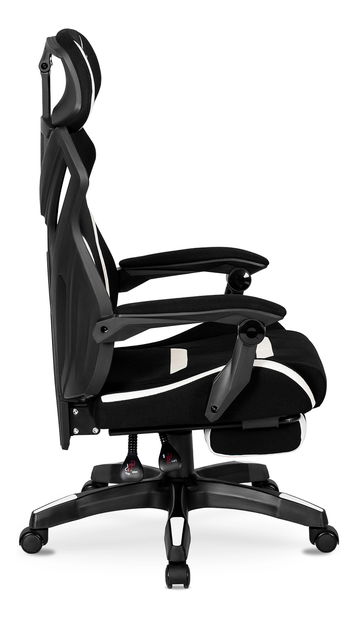 Herní křeslo Mananera (černá + bílá)