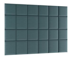 Set 24 čalouněných panelů Quadra 240x180 cm (mentolová)