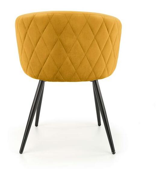 Jídelní židle Kieth (hořčicová)