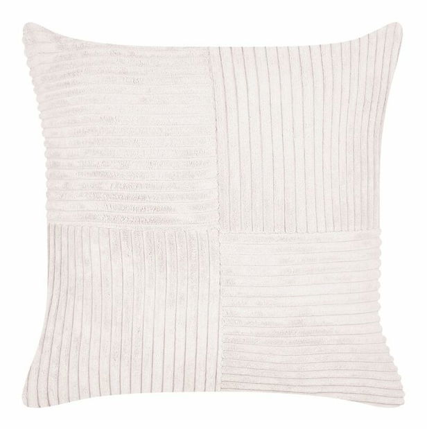 Sada 2 ozdobných polštářů 43 x 43 cm Milie (bílá)