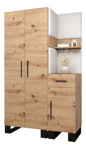 Předsíňová sestava Amanda 6 (dub artisan + bílá)