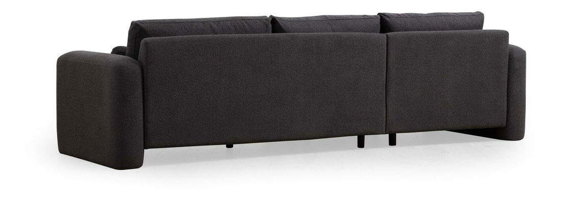 Rohová sedačka Lelysena (L) (šedá + černá)