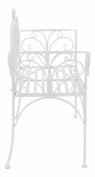 Zahradní lavička Entalia (bílá)