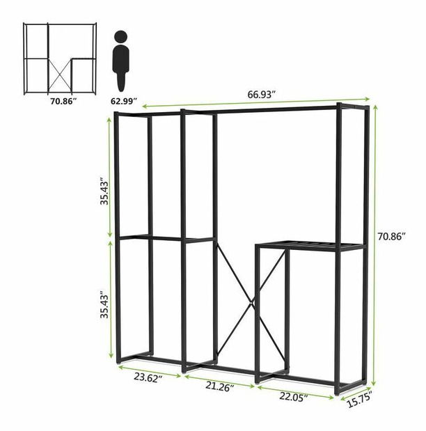 Věšák Buke (černá)