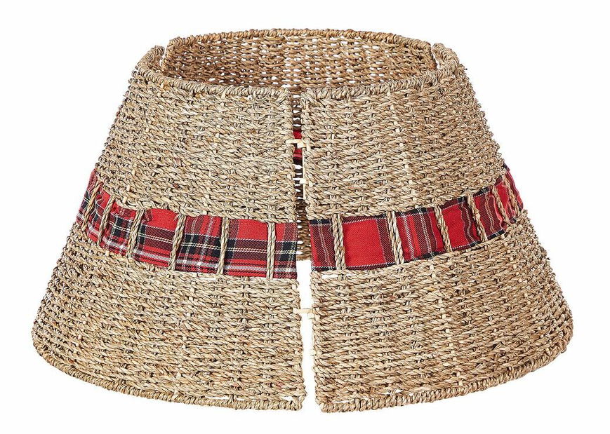 Ratanový kryt na stojan vánočního stromku ⌀ 45 cm Marza (béžová)