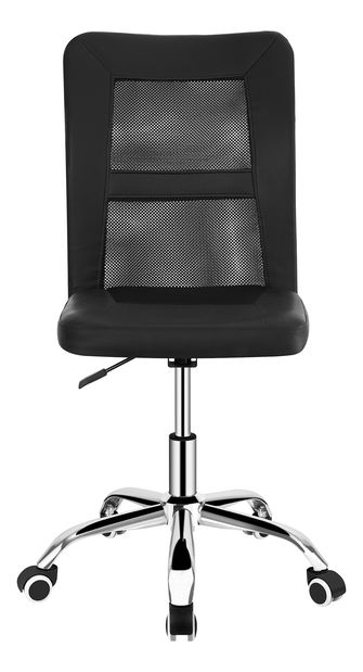 Kancelářská židle Indi (černá + chrom)