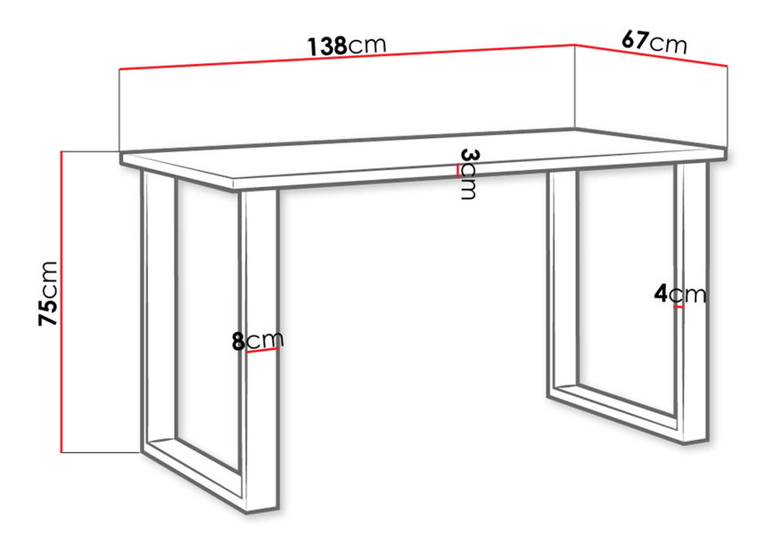 Jídelní stůl Wawe 67 (dub artisan)