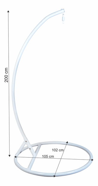 Stojan na závěsné houpací křeslo Olato typ 2 (bílá)