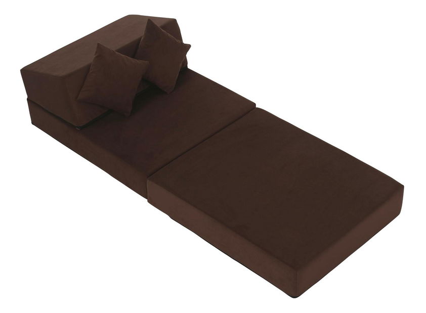 Rozkládací křeslo Plantearan (tmavě hnědá)