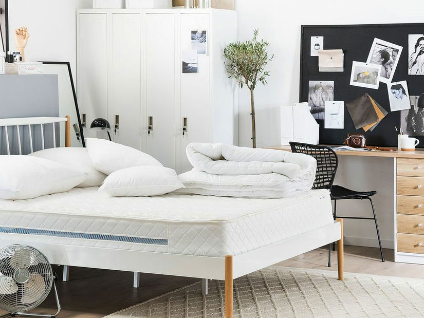 Pružinová matrace 200 x 160 cm Galvin (bílá) (T3)