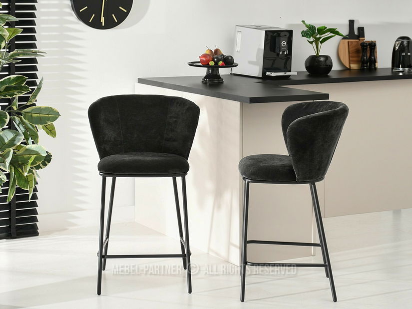 Barová židle Kurkum (černá)