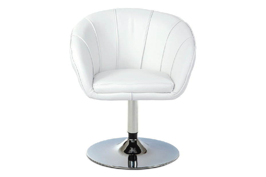 Barová židle HL-107 WT (Bílá + Chromová) *výprodej