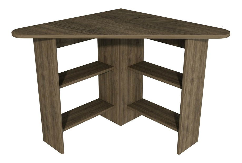 Rohový PC stolek Sabeni 2 (ořech)