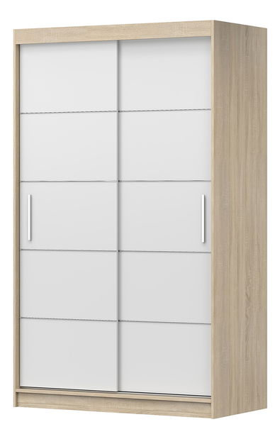 Šatní skříň Nestor 06 (dub sonoma + bílá)
