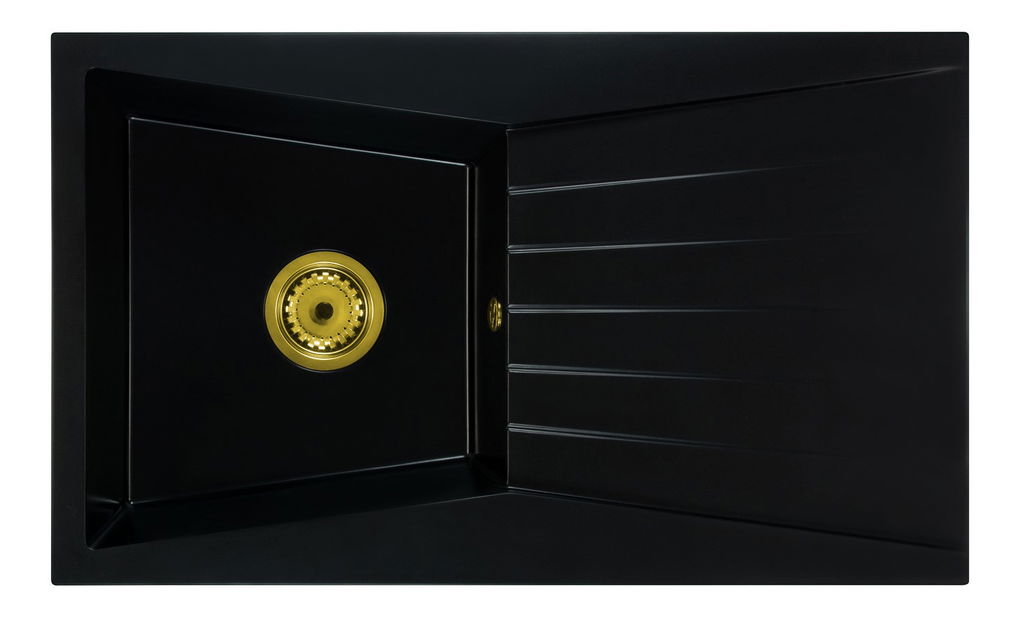 Kuchyňský dřez Ragod (černá) (bez otvoru pro baterii) (P)