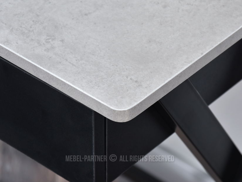 PC stolek Aspart (beton + černá)