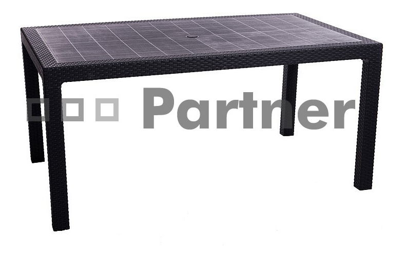 Zahradní sestava Kara 1+6 (antracit) (Plast)