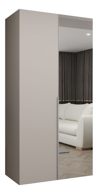 Šatní skříň 100 cm Alice 2 (kašmír + kašmír)