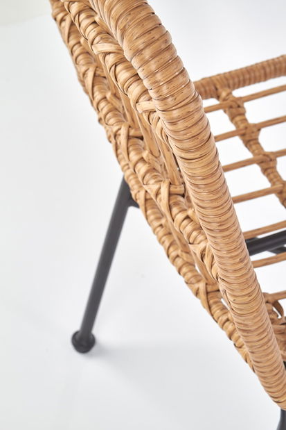 Ratanová židle Katharine (přírodní + černá)