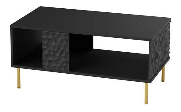 Konferenční stolek Balle (černá + zlatá)