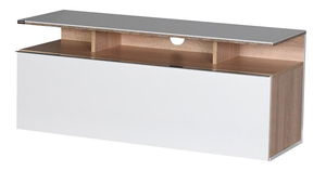 TV skříňka Thea 1 (dub + bílá)