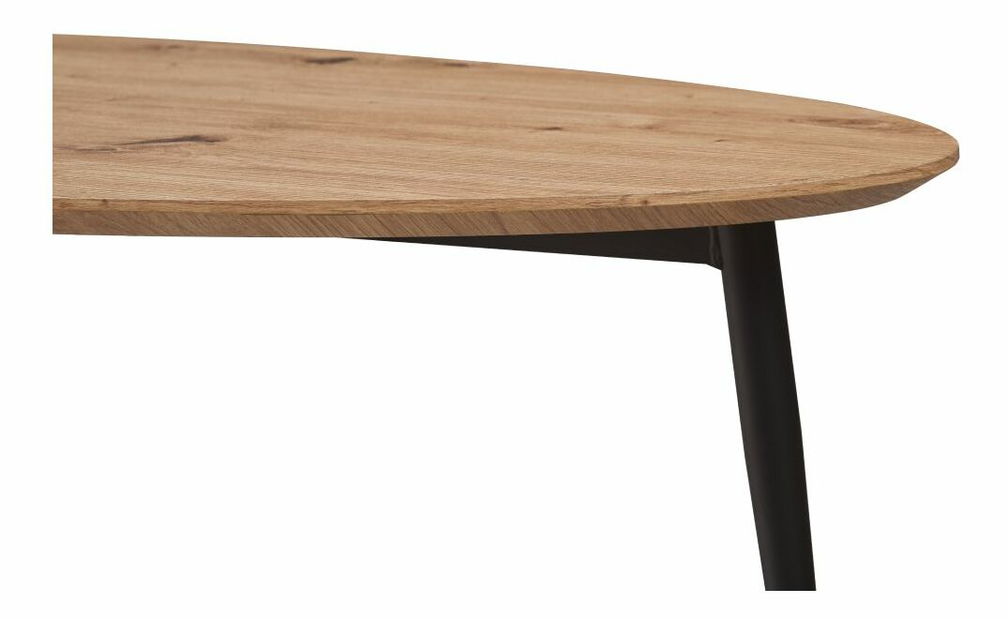 Konferenční stolek SARAM (dub artisan + černá) *bazar