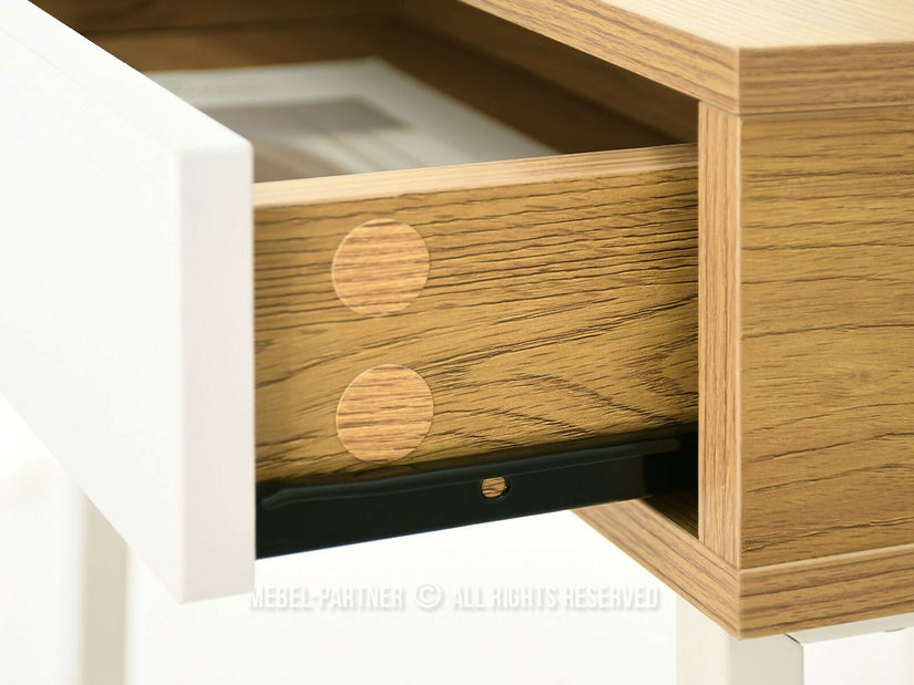 Noční stolek Entrevista (bílá)