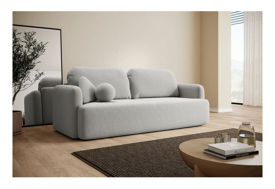 Pohovka trojsedačka Linaki (šedá + černá)