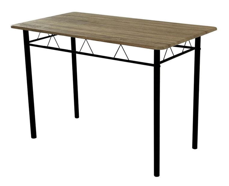 Jídelní set Metabolicas (dub sonoma + černá) (pro 4 osoby)