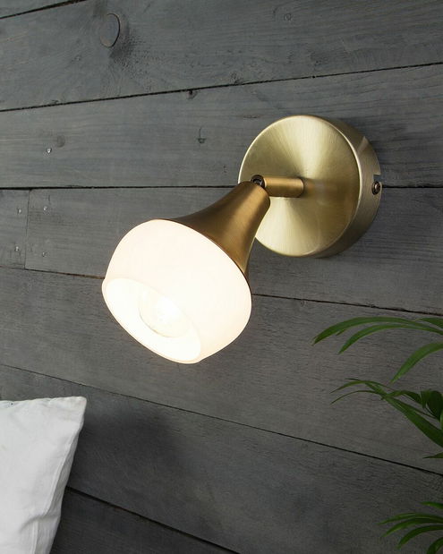 Set 2 ks nástěnného osvětlení Za (zlatá)