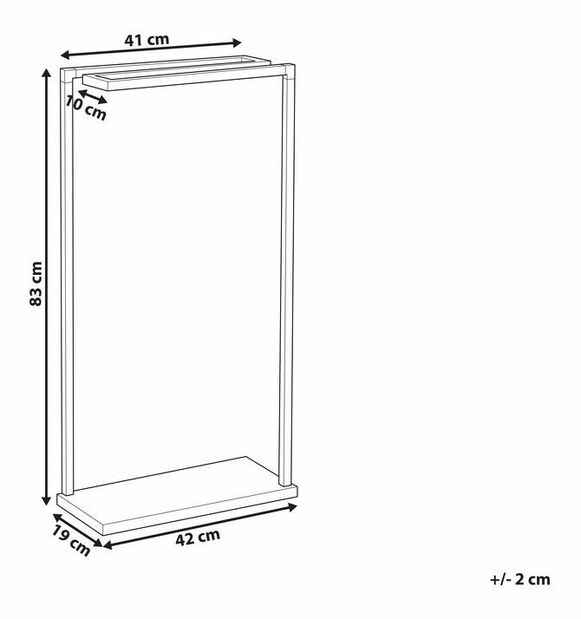 Stojan na ručníky Guillermo (černá)