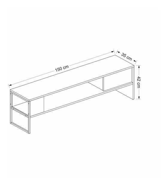 TV stolek/skříňka Bumemu 2 (bílá + černá)
