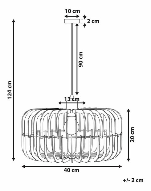 Závěsná lampa SASE (černá)