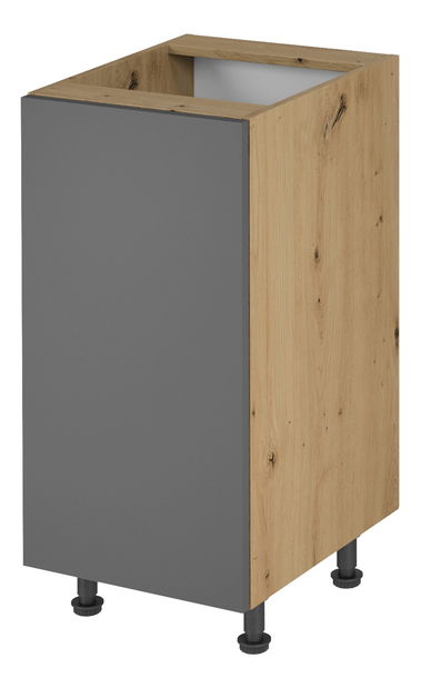 Dolní kuchyňská skříňka D40 Langari (dub artisan + šedá matná) (L)