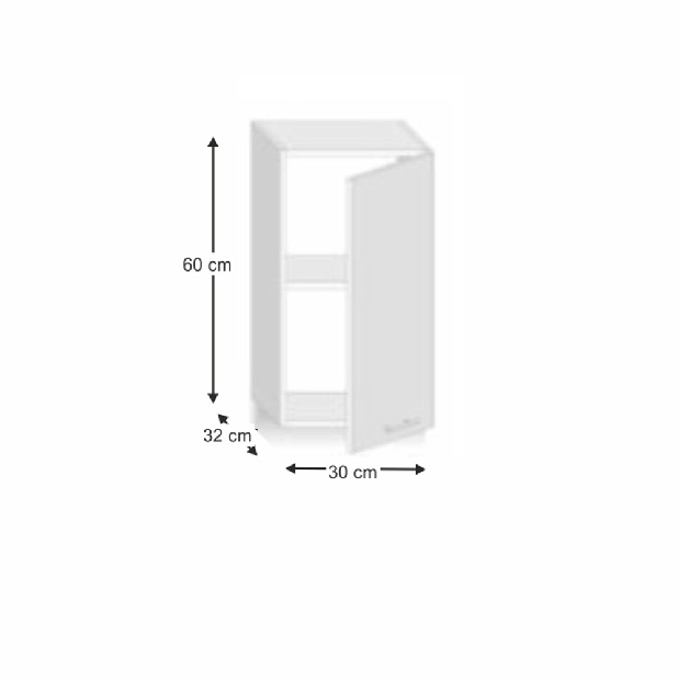 Horní kuchynská skrina G30 Lilouse