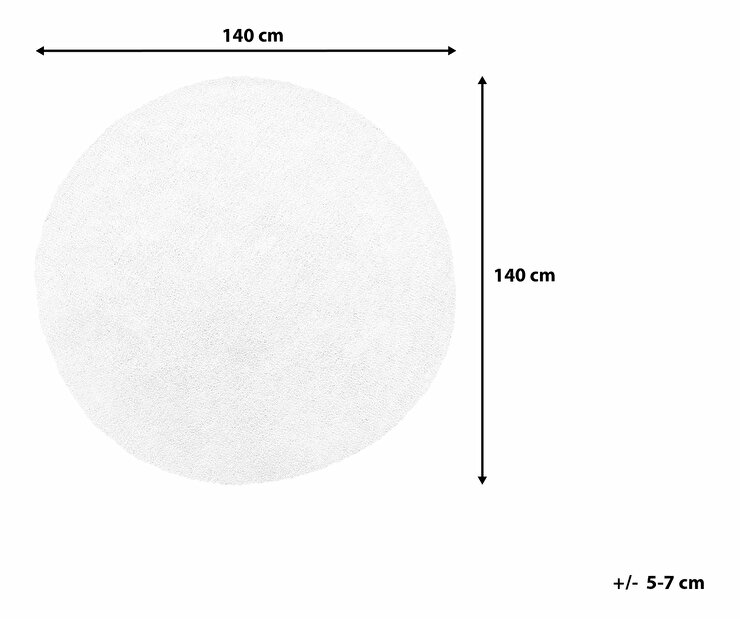 Koberec 140 cm Damte (bílá)